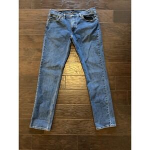 Levis 511 Jeans Mens 34x34 Blue Medium Wash Slim Straight Denim 5-Pocket Casual